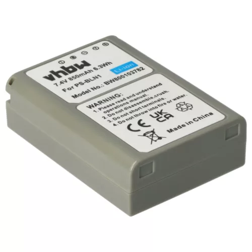 VHBW Battery Olympus PS-BLN1 - 850 mAh 7.6 V Li-Ion