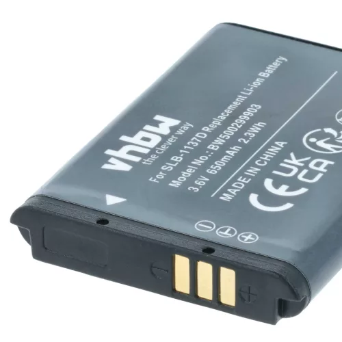 VHBW Akku Samsung SLB-1137d - 750 mAh 3,6 V Li-Ion