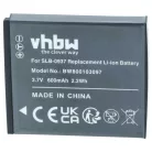 VHBW Battery SLB-0937 - 600 mAh 3.7 V Li-Ion