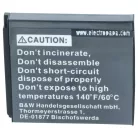 VHBW Battery SLB-0937 - 600 mAh 3.7 V Li-Ion