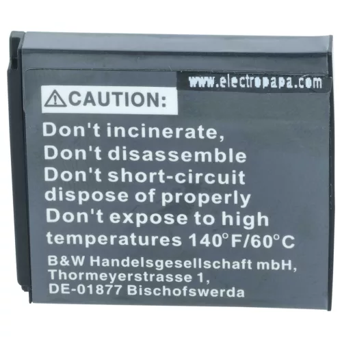 VHBW Battery SLB-0937 - 600 mAh 3.7 V Li-Ion