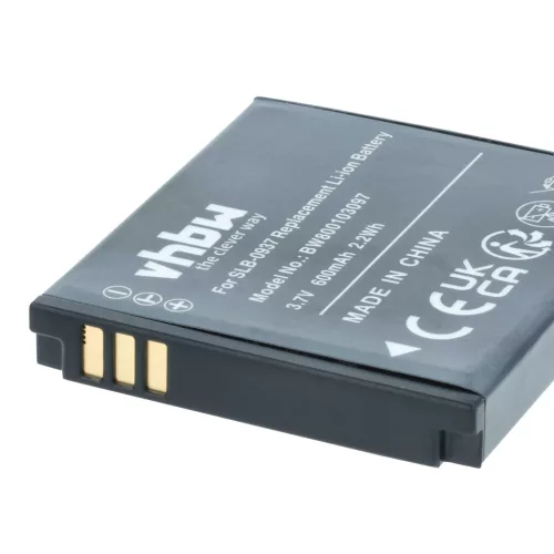 VHBW Battery SLB-0937 - 600 mAh 3.7 V Li-Ion