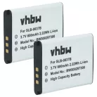 VHBW Battery Samsung SLB-0837b - 500 mAh 3.7 V Li-Ion