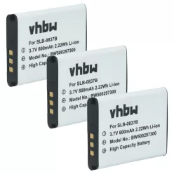VHBW Akku Samsung SLB-0837b - 500 mAh 3,7 V Li-Ion