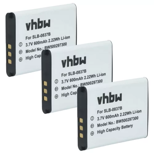 VHBW Akku Samsung SLB-0837b - 500 mAh 3,7 V Li-Ion