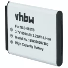 VHBW Akku Samsung SLB-0837b - 500 mAh 3,7 V Li-Ion