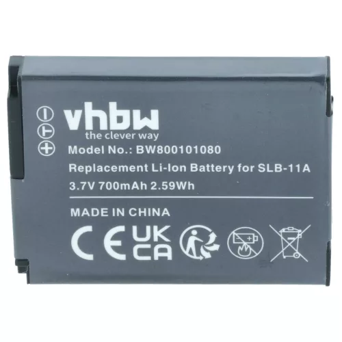VHBW Akku Samsung SLB-11a - 700 mAh 3,6 V Li-Ion
