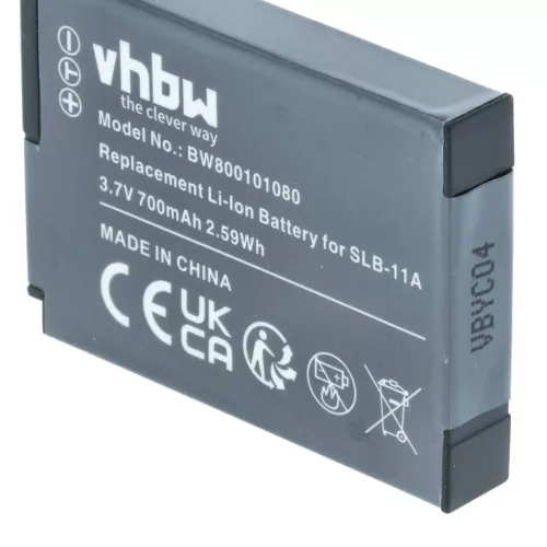 VHBW Akku Samsung SLB-11a - 700 mAh 3,6 V Li-Ion