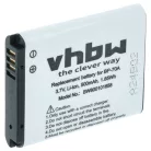VHBW Battery Samsung EA-BP70A, SLB-70A, BP70a, BP-70a - 500 mAh 3.6 V Li-Ion