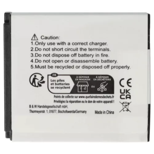 VHBW Video Camera Battery IA-BP125A, AD43-00197A, BP125A, IA-BP125 - 1100 mAh 3.6 V Li-Ion