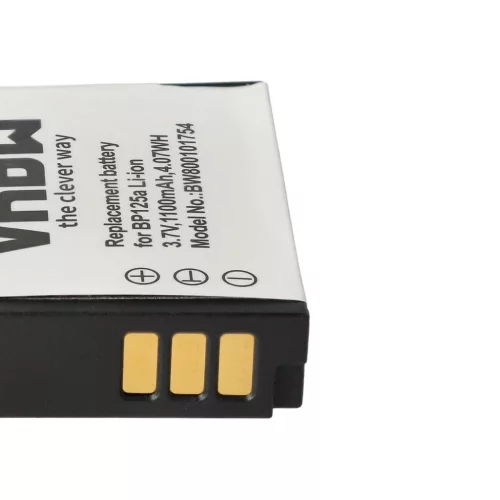 VHBW Video Camera Battery IA-BP125A, AD43-00197A, BP125A, IA-BP125 - 1100 mAh 3.6 V Li-Ion