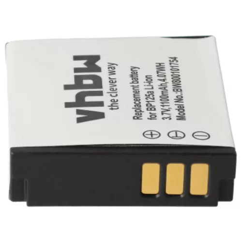 VHBW Video Camera Battery IA-BP125A, AD43-00197A, BP125A, IA-BP125 - 1100 mAh 3.6 V Li-Ion