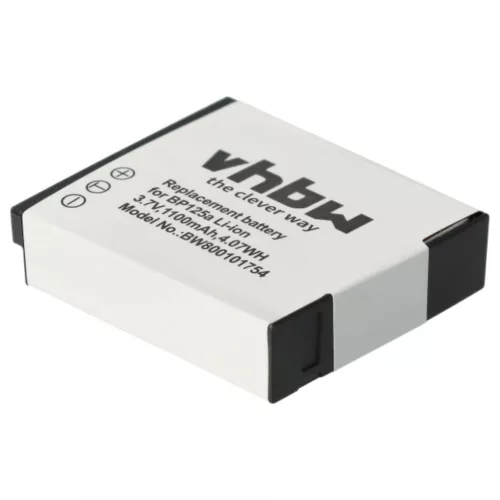 VHBW Video Camera Battery IA-BP125A, AD43-00197A, BP125A, IA-BP125 - 1100 mAh 3.6 V Li-Ion