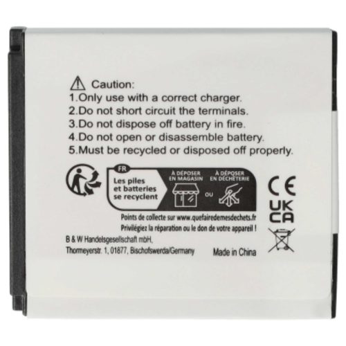 VHBW Videokamera Akku IA-BP125A, AD43-00197A, BP125A, IA-BP125 - 1100 mAh 3,6 V Li-Ion