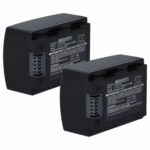 VHBW Videokamera Akku IA-BP105R - 1100 mAh 3,7 V Li-Ion