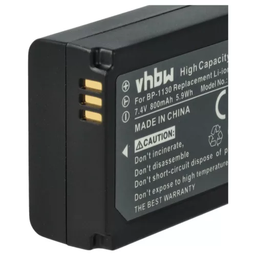 VHBW Battery Samsung BP-1030, ED-BP1030 replacement - 800 mAh 7.4 V Li-Ion