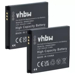 VHBW Battery Samsung SLB-07A, SLB-07B - 550 mAh 3.6 V Li-Ion