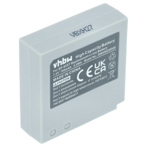 VHBW Video Camera Battery BP-85ST - 700 mAh 7.2 V Li-Ion
