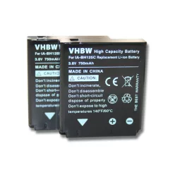 VHBW Battery Pentax D-Li106 - 750 mAh 3.6 V Li-Ion
