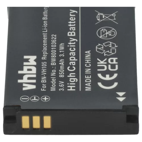 VHBW Videokamera Akku JVC BN-VH105 - 850 mAh 3,6 V Li-Ion