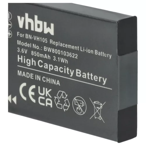 VHBW Videokamera Akku JVC BN-VH105 - 850 mAh 3,6 V Li-Ion