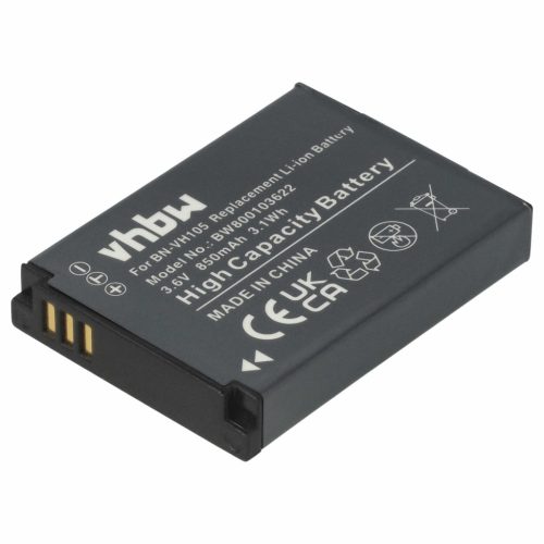 VHBW Videokamera Akku JVC BN-VH105 - 850 mAh 3,6 V Li-Ion