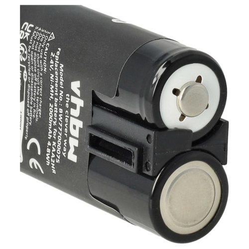 VHBW Akkumulátor Kodak KAA2HR helyett - 2000 mAh 2,4 V NiMH
