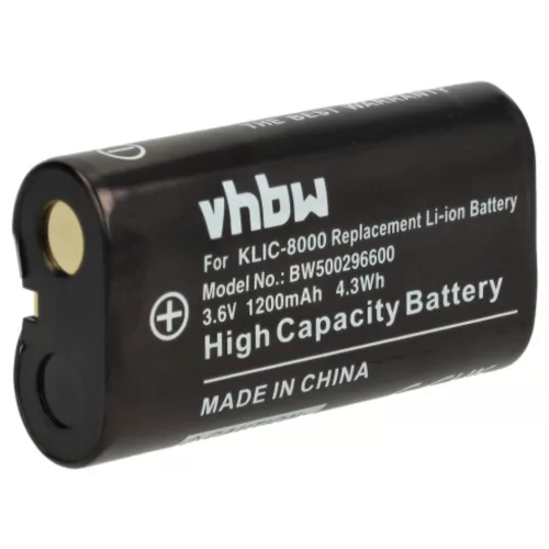 VHBW Akku Kodak Klic-8000, RB50 - 1200 mAh 3,6 V Li-Ion