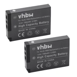 VHBW Akku Kodak Klic-7003 - 700 mAh 3,6 V Li-Ion