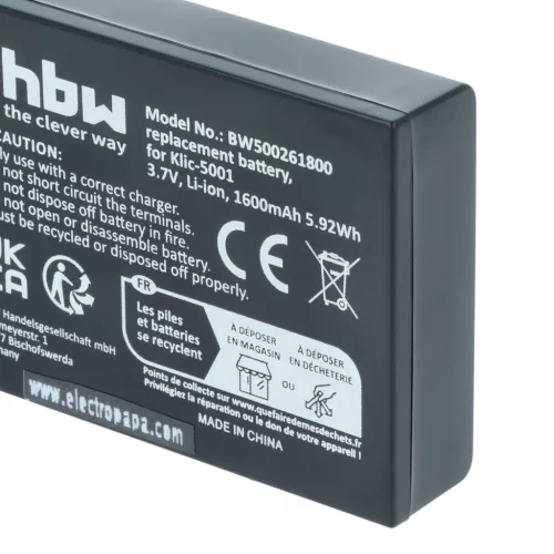 VHBW Akku Icom BP-243 Ersatz - 1600 mAh 3,6 V Li-Ion