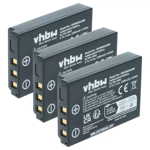 VHBW Akku Icom BP-243 - 1600 mAh 3,6 V Li-Ion