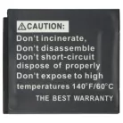VHBW Battery BenQ DLi-213 replacement - 650 mAh 3.6 V Li-Ion