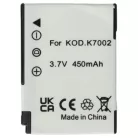 VHBW Battery Kodak Klic-7002 - 460 mAh 3.6 V Li-Ion