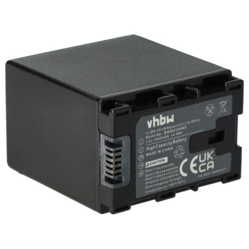 Videokamera akkumulátor JVC BN-VG138SU, BN-VG138, BN-VG138E, BN-VG138AC - 4000 mAh 3,6 V Li-Ion