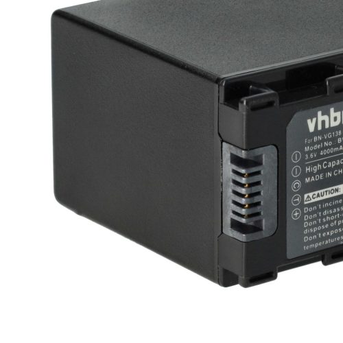 Videokamera akkumulátor JVC BN-VG138SU, BN-VG138, BN-VG138E, BN-VG138AC - 4000 mAh 3,6 V Li-Ion