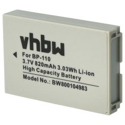   Videokamera akkumulátor Canon BP-110-hez - 800 mAh 3,7 V Li-Ion