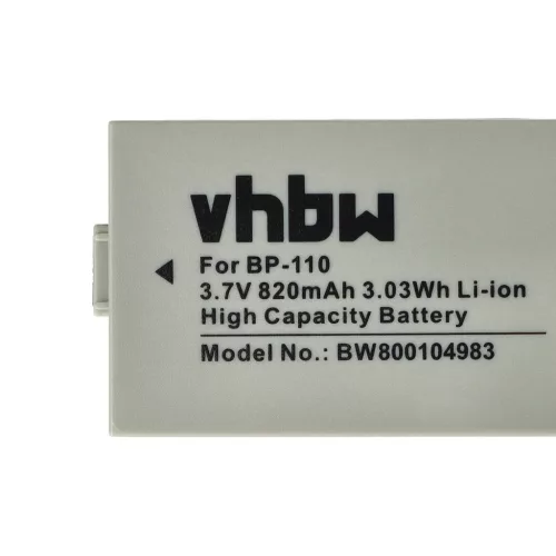 Videokamera Akku Canon BP-110 - 800 mAh 3,7 V Li-Ion