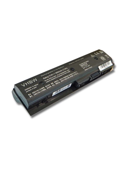 Notebook akkumulátor  HP 671567-831, 671567-421, 671731-001 - 6600 mAh 10,8 V Li-Ion, fekete