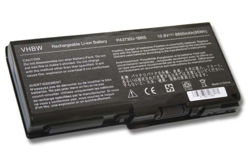 Notebook akkumulátor  Toshiba PA3729U-1BAS, PA3730, PA3729U-1BRS - 8800 mAh 10,8 V Li-Ion, fekete