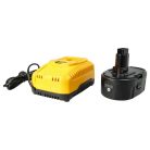 VHBW Elektrowerkzeug Akku für DeWalt DC9180 - 4000 mAh, 18 V, Li-Ion, mit Ladegerät