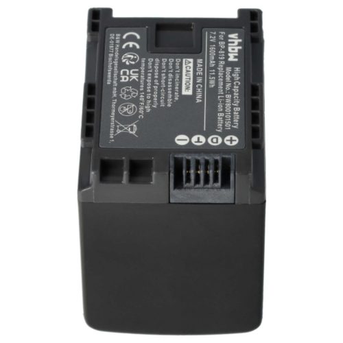 Videokamera Akku für Canon BP-827, BP-820, BP-828, BP-819 - 1600 mAh 7,2 V Li-Ion