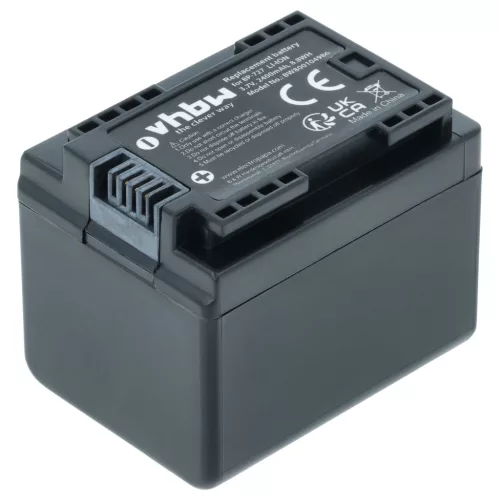 VHBW Videokamera Akku Canon BP-727 - 2400 mAh 3,6 V Li-Ion