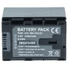 VHBW Video Camera Battery BN-VG121, BN-VG121AC, BN-VG121E, BN-VG121SU - 2400 mAh 3.6 V Li-Ion