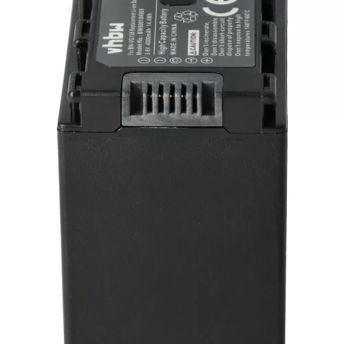 VHBW Videokamera Akku BN-VG138SU, BN-VG138, BN-VG138E, BN-VG138AC - 4000 mAh 3,6 V Li-Ion