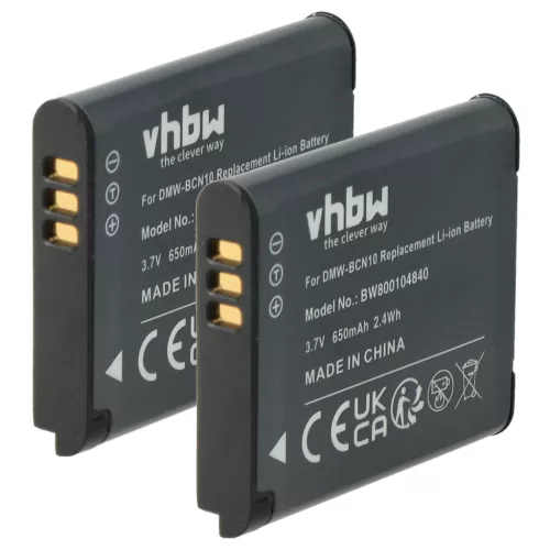 VHBW Akku Leica BP-DC14, BP-DC14E - 650 mAh 3,7 V Li-Ion