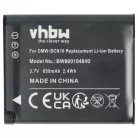VHBW Akku Leica BP-DC14, BP-DC14E - 650 mAh 3,7 V Li-Ion