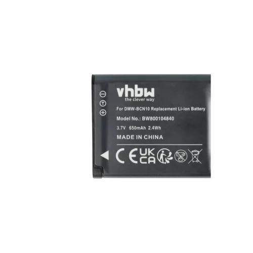 VHBW Battery Leica BP-DC14E, BP-DC14 - 650 mAh 3.7 V Li-Ion