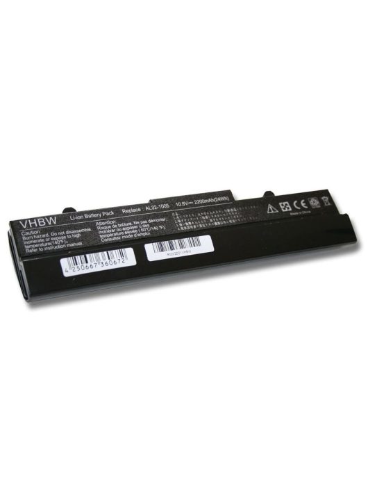 Notebook akkumulátor  Asus 70-OA1B1B2100, 0B20-00KA0AS - 2200 mAh 11,1 V Li-Ion, fekete