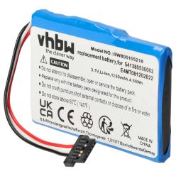   VHBW GPS Akku 541380530002, BP/LP1200/11/B0001 MX, BP/LP1230/11/A0001U - 1200 mAh 3,7 V Li-Ion