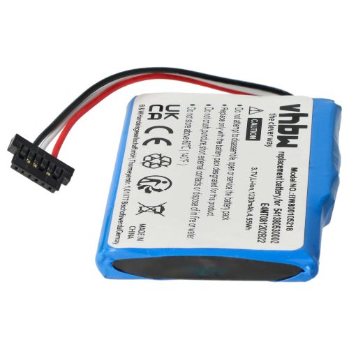 VHBW GPS Akku 541380530002, BP/LP1200/11/B0001 MX, BP/LP1230/11/A0001U - 1200 mAh 3,7 V Li-Ion